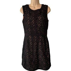 Potter's Pot Women's Black Floral Lace‎ Dress Size Small Sleeveless Whimsigoth